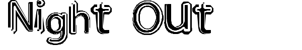 Night Out font preview